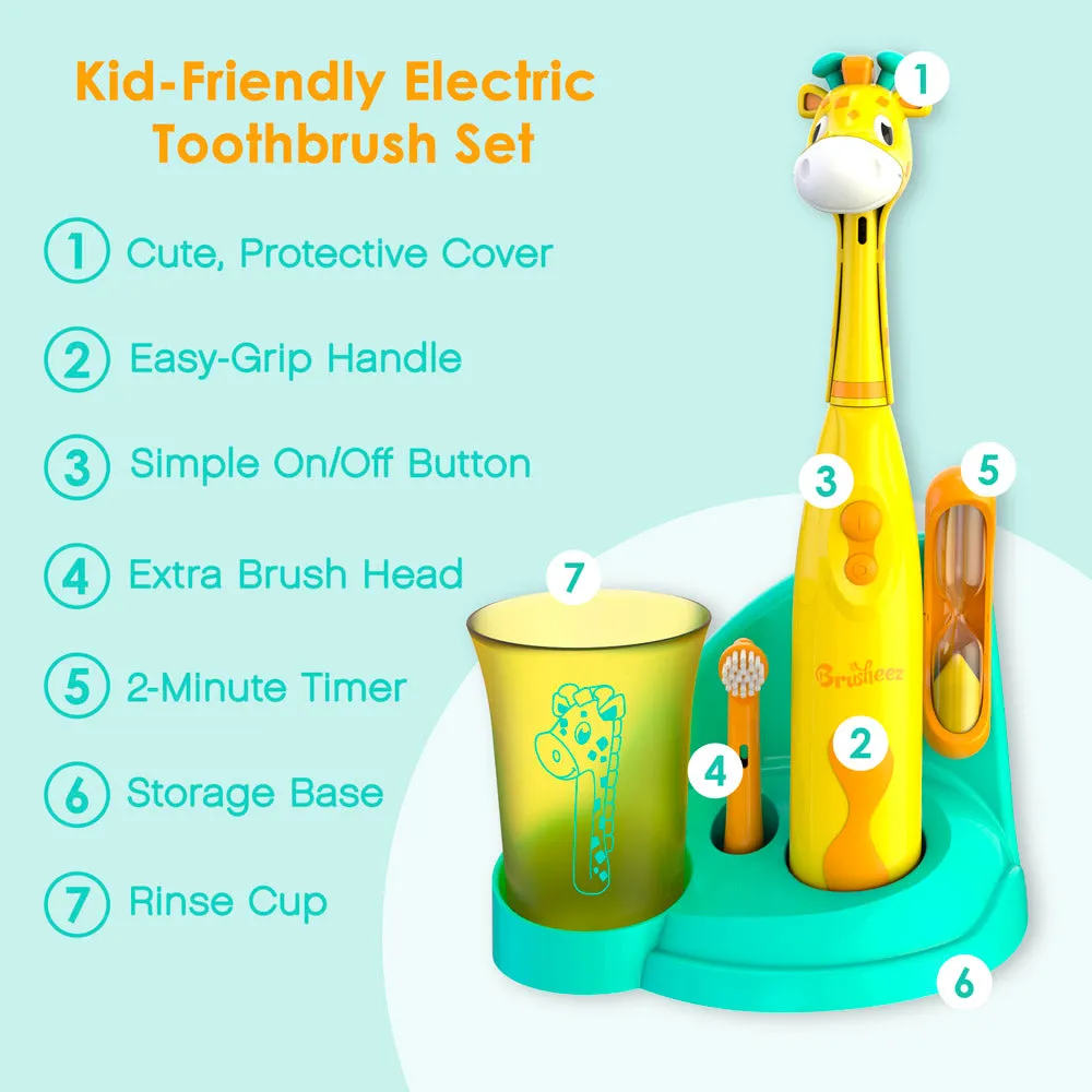 Brusheez® Kids’ Electric Toothbrush Set - Jovie the Giraffe