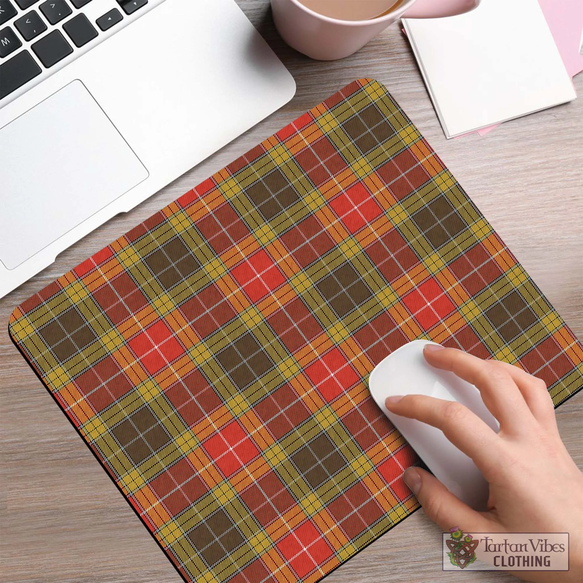 Buchanan Old Set Weathered Tartan Mouse Pad