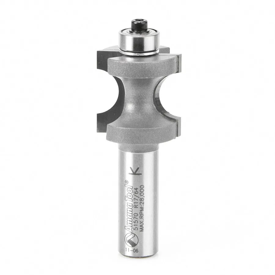 Bullnose Router Bit | 3⁄8 Radius x 1 3⁄8 Dia x 1 5⁄16 x 1⁄2"Shank | 51572 | 738685155721