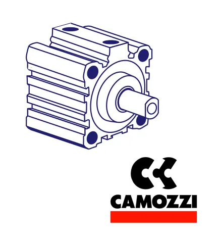 Camozzi 32F2A020A025 M5, Ø20mm, Double Acting Compact Cylinder