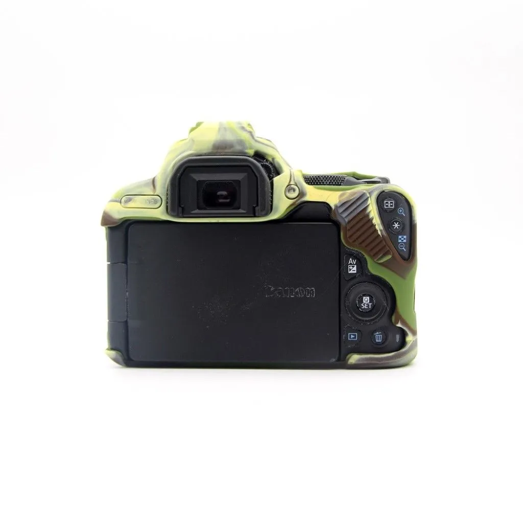 Canon EOS 200D soft silicone protective case - Camouflage