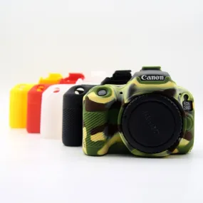 Canon EOS 200D soft silicone protective case - Camouflage