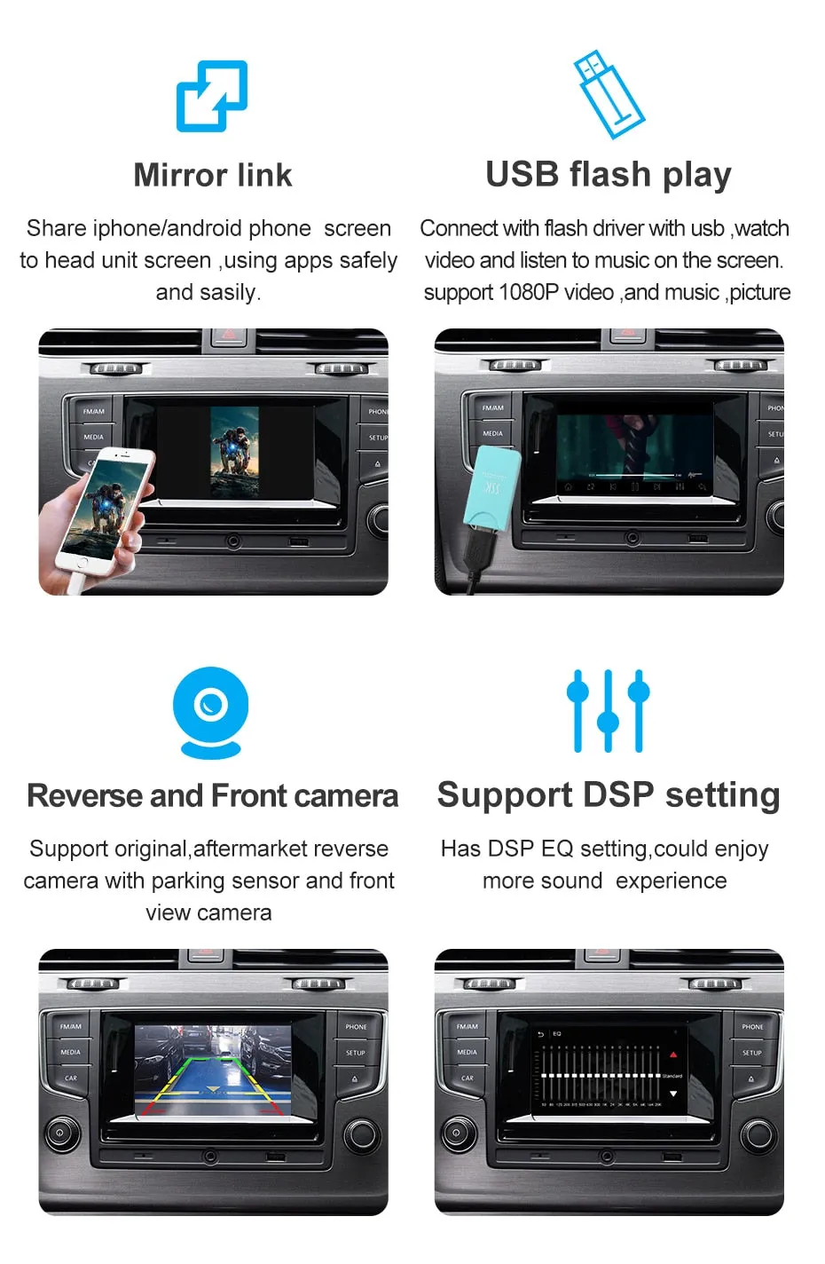 Carplay & AndroidAuto for Volkswagen, Skoda, Seat