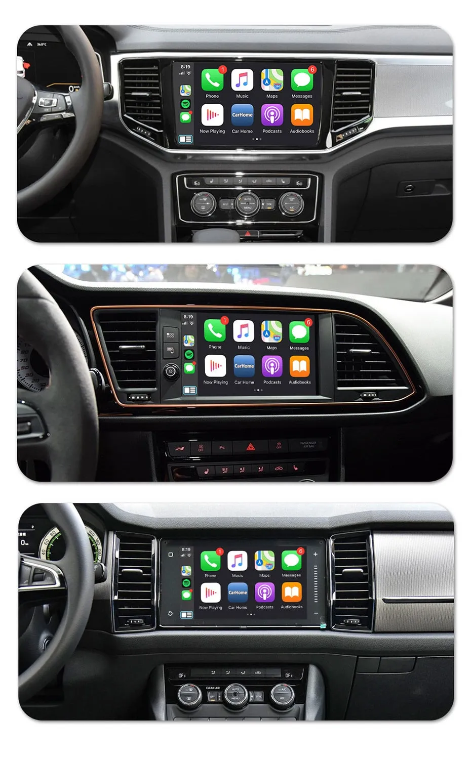 Carplay & AndroidAuto for Volkswagen, Skoda, Seat