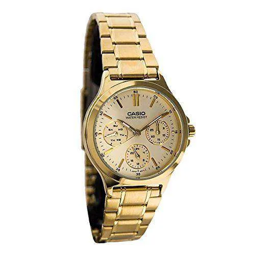 Casio LTP-V300G-9A Gold Plated Strap Watch for Women