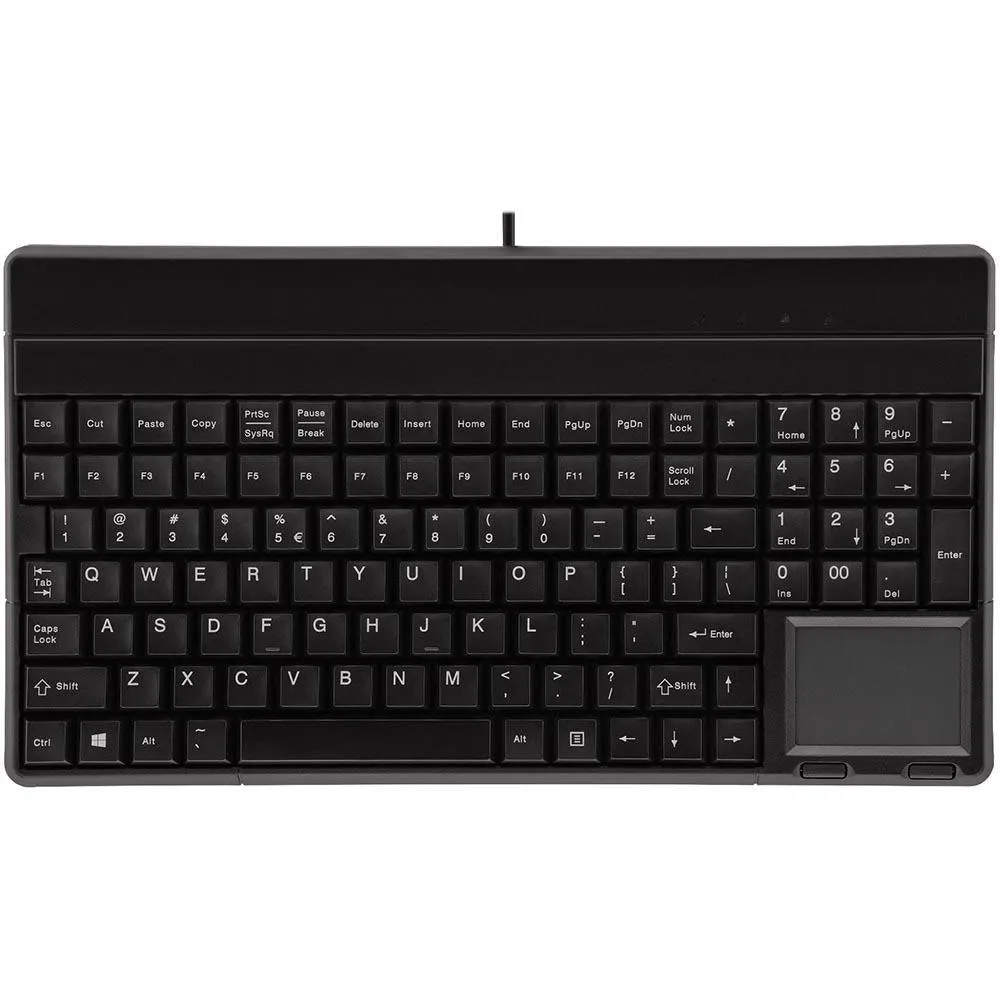 Cherry G86-62401 Compact Industrial Keyboard With Touchpad Black