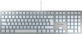 Cherry Kc 6000 Slim For Mac Usb Silber Qwertz De