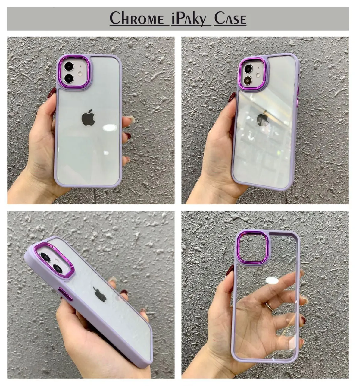 Chrome Clear Hard Protection Case For Redmi