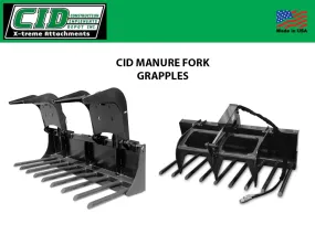 CID Manure fork Grapple for Tractors