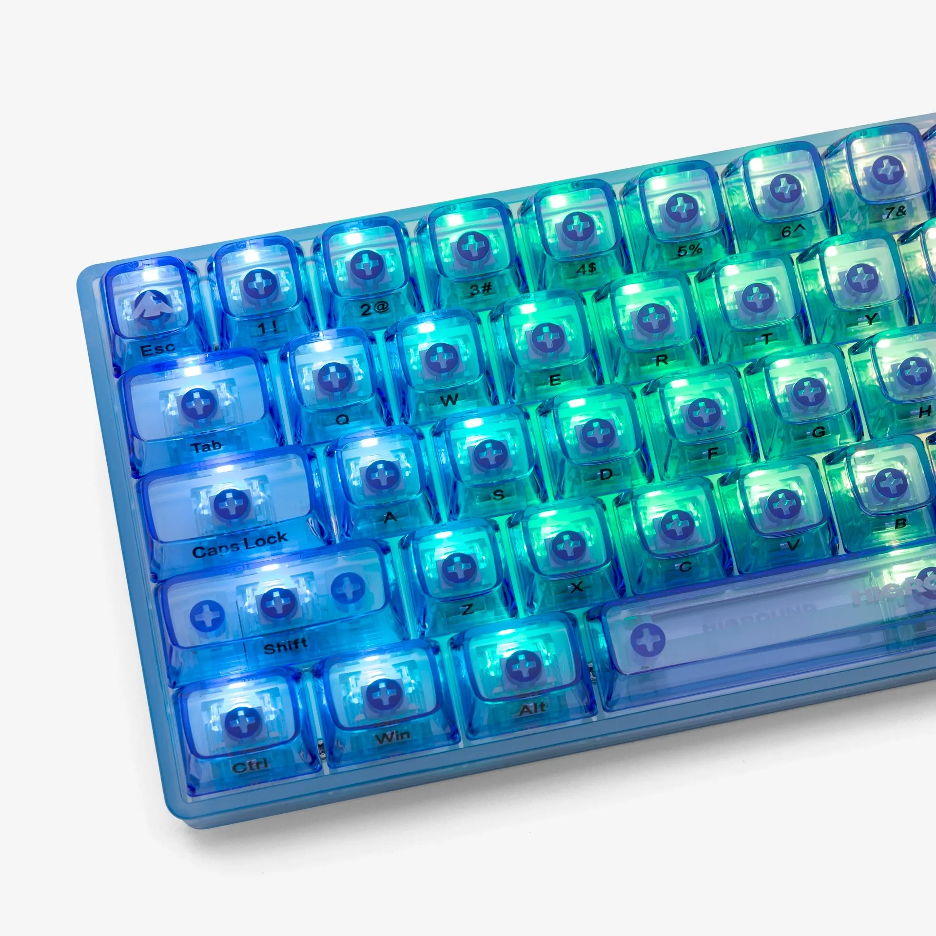 CLEAR SAPPHIRE Base 65 Keyboard (BW V2 Switch)