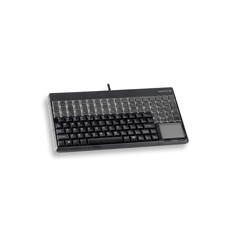 [CLEARANCE] Cherry SPOS 123 Keys Multifunctional USB Keyboard with Built-In Touchpad Plug & Play for Point of Sale Terminals (Black) | G86-61401