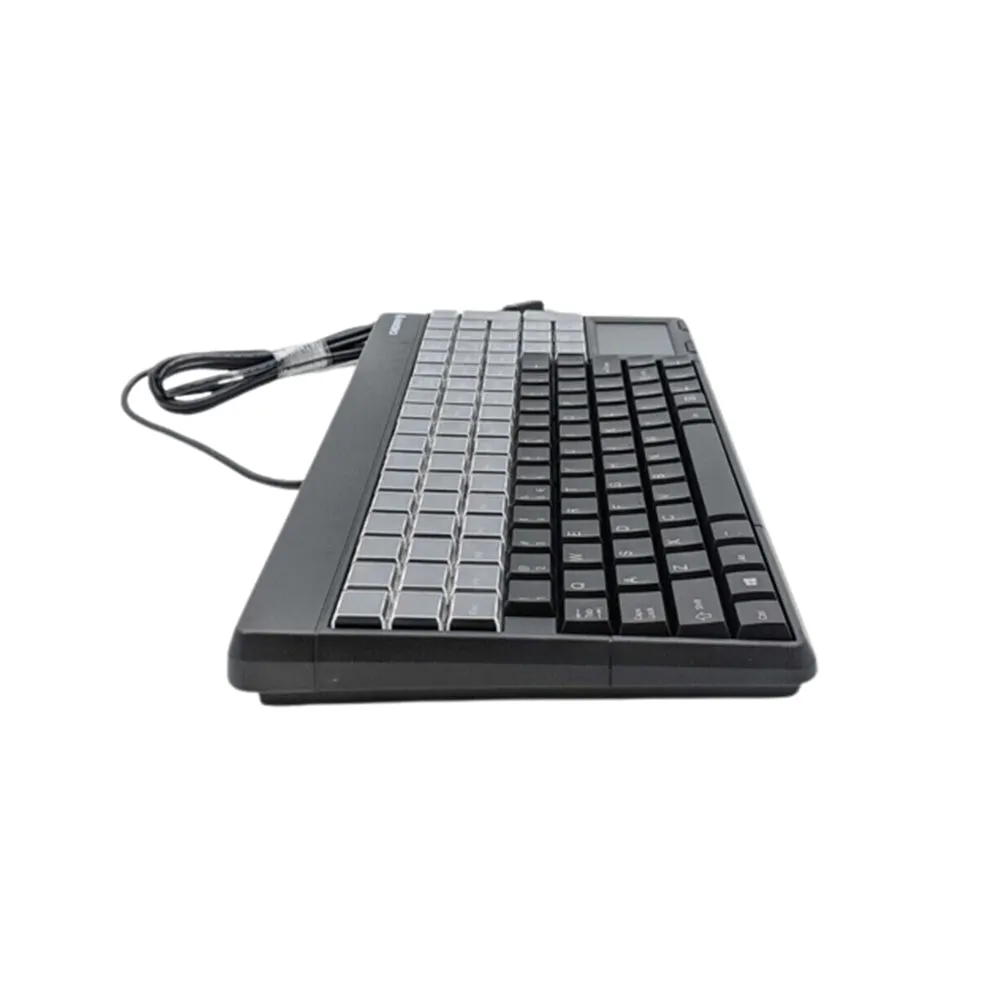 [CLEARANCE] Cherry SPOS 123 Keys Multifunctional USB Keyboard with Built-In Touchpad Plug & Play for Point of Sale Terminals (Black) | G86-61401