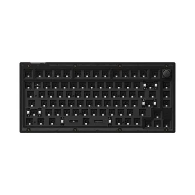 [CLEARANCE] Keychron V1 QMK 84 Keys Compact Wired TKL Tenkeyless Custom Mechanical Keyboard with Hot-Swappable K Pro Switches and RGB Backlight for Mac and Windows PC Computer (Red Linear) (Frosted Black, Carbon Black) V1Z3 V1Z4