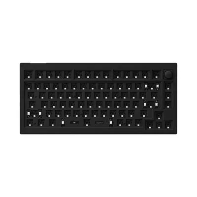 [CLEARANCE] Keychron V1 QMK 84 Keys Compact Wired TKL Tenkeyless Custom Mechanical Keyboard with Hot-Swappable K Pro Switches and RGB Backlight for Mac and Windows PC Computer (Red Linear) (Frosted Black, Carbon Black) V1Z3 V1Z4