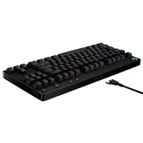 [CLEARANCE] Logitech G Pro X TKL Mechanical Gaming Keyboard Hot Swappable Tenkeyless LIGHTSYNC RGB for PC Gaming (GX Blue Clicky)