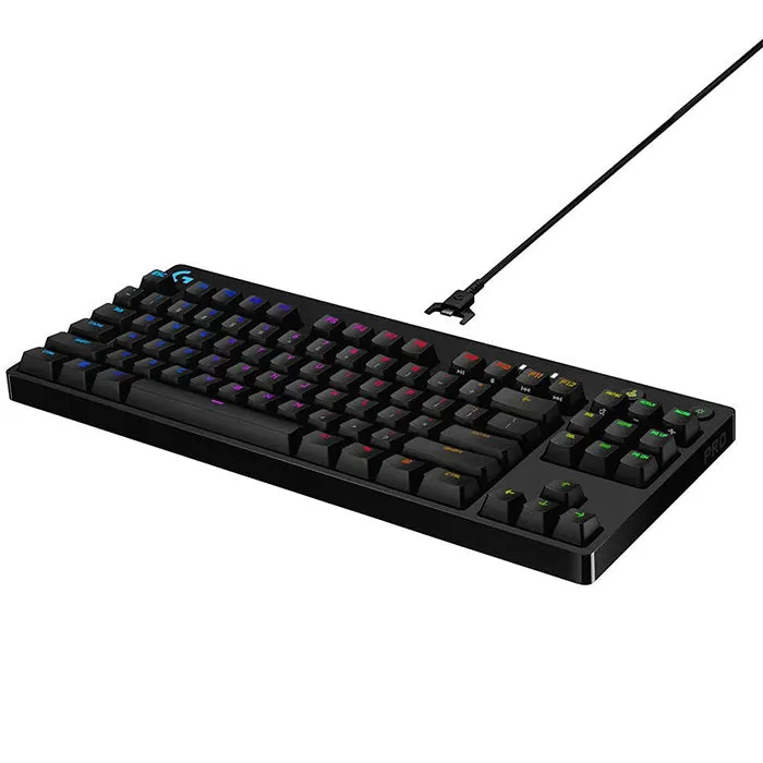 [CLEARANCE] Logitech G Pro X TKL Mechanical Gaming Keyboard Hot Swappable Tenkeyless LIGHTSYNC RGB for PC Gaming (GX Blue Clicky)