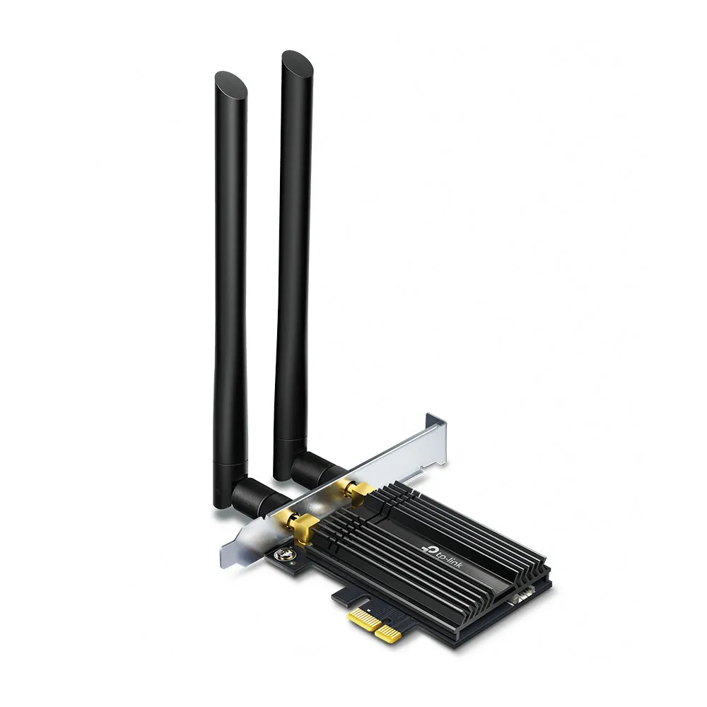 [CLEARANCE] TP-Link TX50E AX3000 Wi-Fi 6 Bluetooth 5.0 PCIe Adapter with High-Gain Dual-Band Antennas 2402Mbps 5GHz / 574Mbps 2.4GHz for PC, Desktop Computer, CPU with Windows 11/10 (64-bit) Only - Smart Network Devices | TPLINK TP LINK