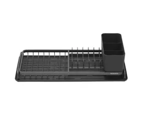 Compact Dish Drying Rack Dark Grey