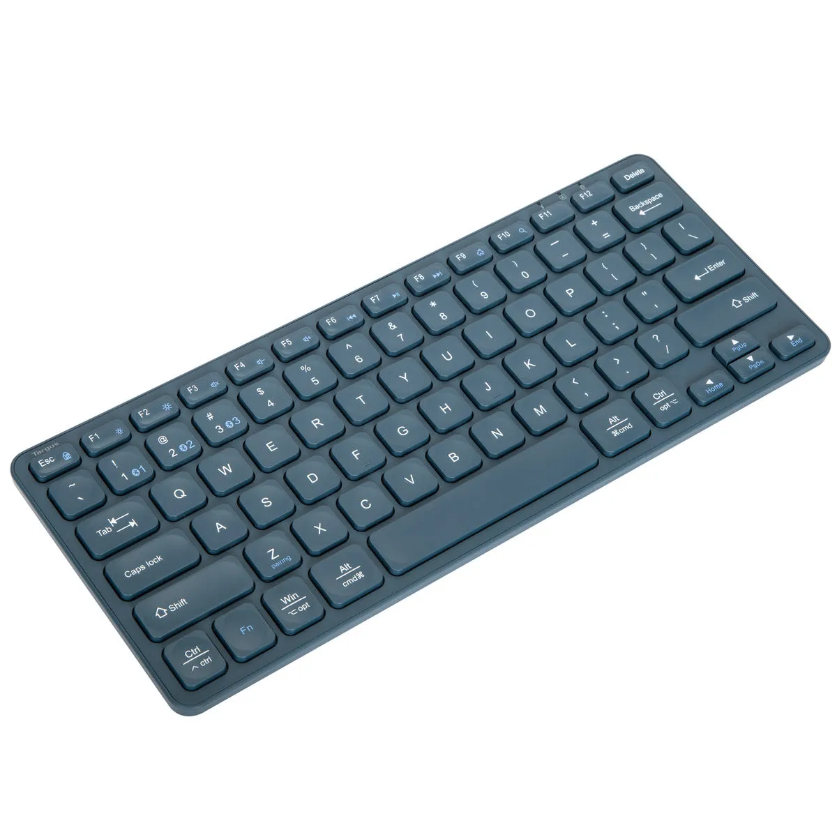 Compact Multi-Device Bluetooth® Antimicrobial Keyboard (Blue)