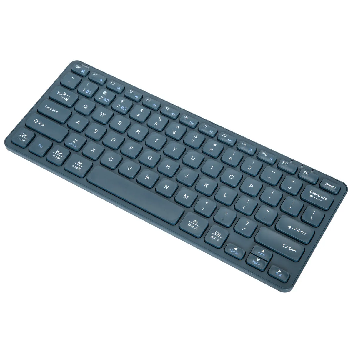 Compact Multi-Device Bluetooth® Antimicrobial Keyboard (Blue)