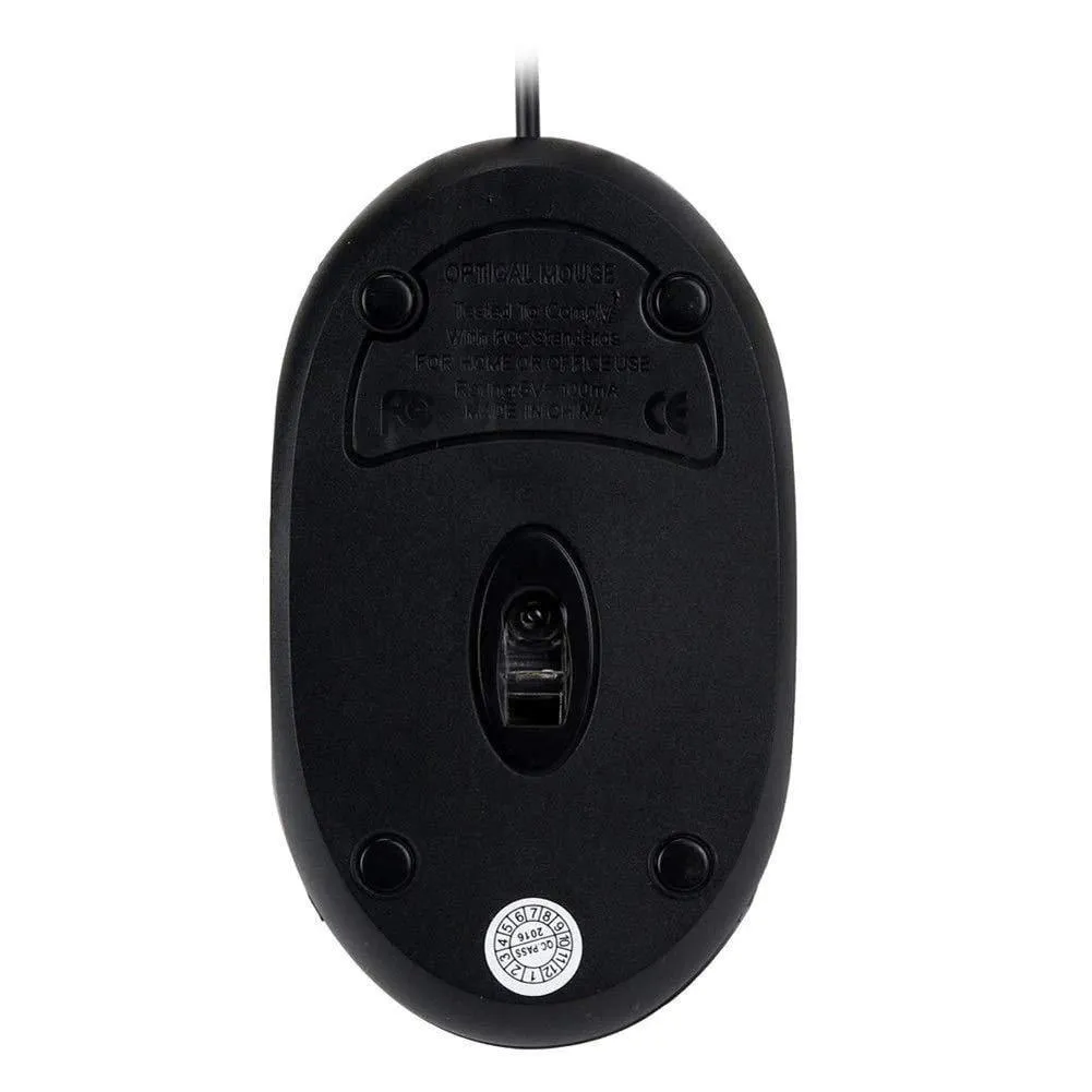 Computer compatibility With Quantum QHM222 3-Button 1000DPI Wired Optical Mouse (Black)