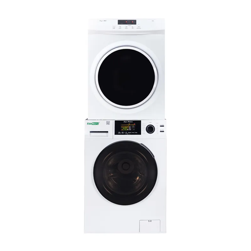 Conserv APARTMENT STACKABLE 15 Lbs Washer 1.9cf 110V Vented Dryer 3.5cf 110V