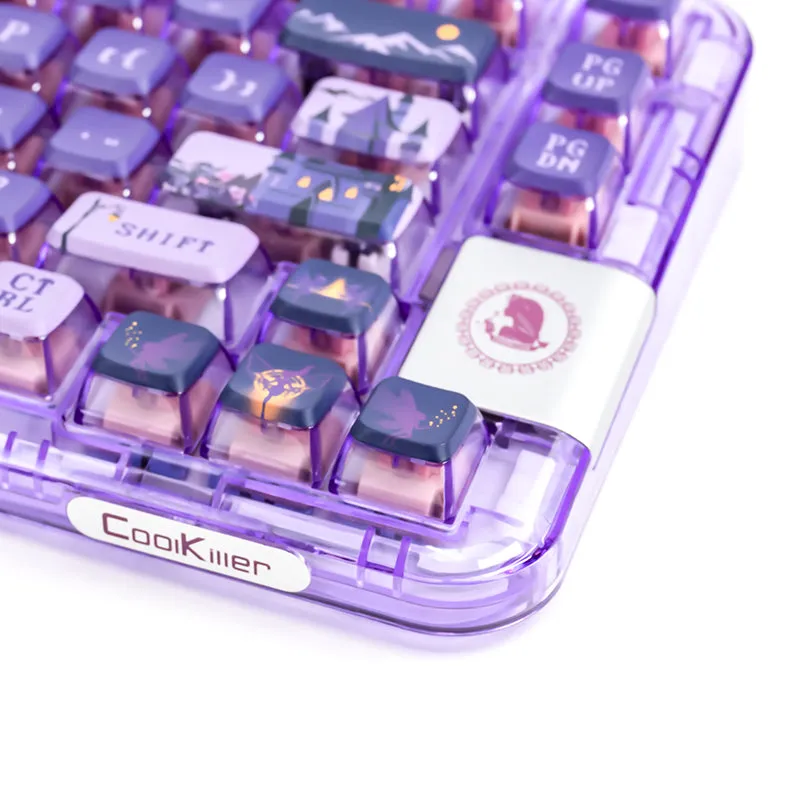 CoolKiller CK75 Triple Mode Transparent Mechanical Keyboard