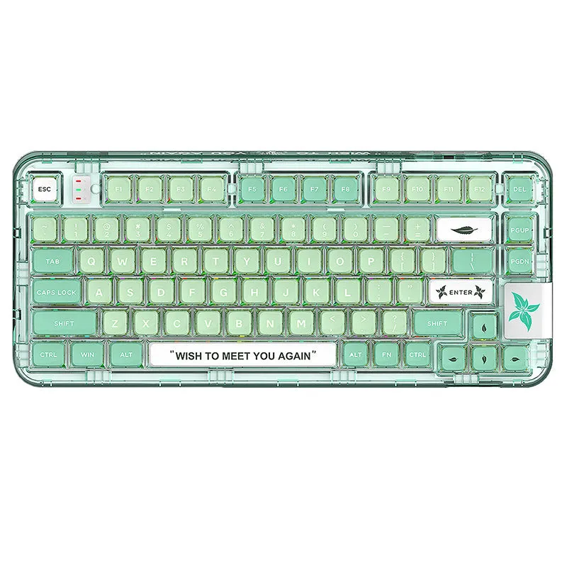 CoolKiller CK75 Triple Mode Transparent Mechanical Keyboard