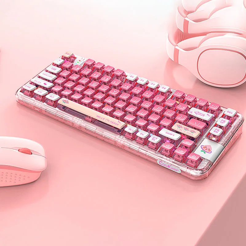 CoolKiller CK75 Triple Mode Transparent Mechanical Keyboard