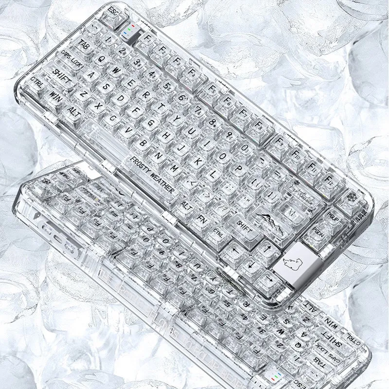 CoolKiller CK75 Triple Mode Transparent Mechanical Keyboard