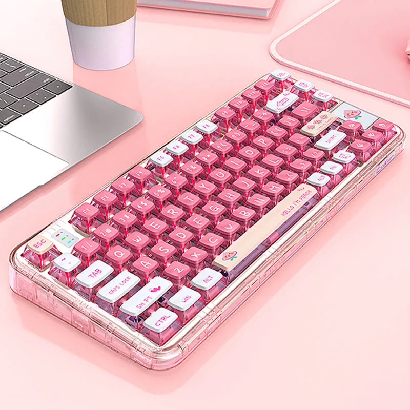 CoolKiller CK75 Triple Mode Transparent Mechanical Keyboard