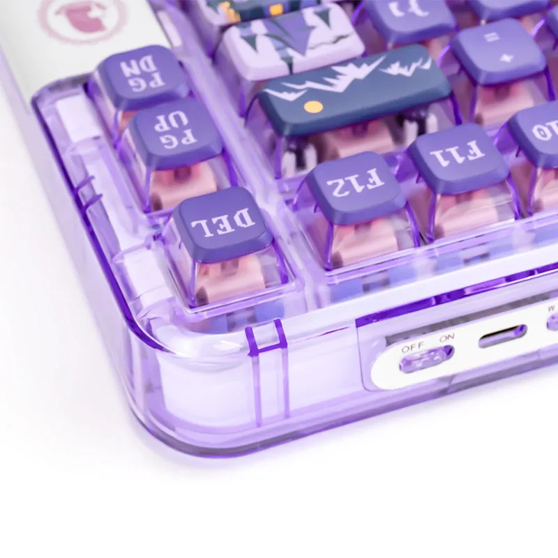 CoolKiller CK75 Triple Mode Transparent Mechanical Keyboard