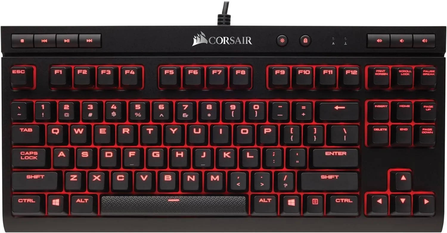 Corsair K63 Compact Mechanical Gaming Keyboard — Cherry® MX Red Switch CH-9115020-NA