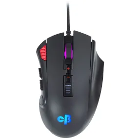 Cosmic Byte Equinox Gamma Wired Gaming Mouse, Pixart PMW3389 Sensor, Adjustable Weights, Spectra RGB with Software