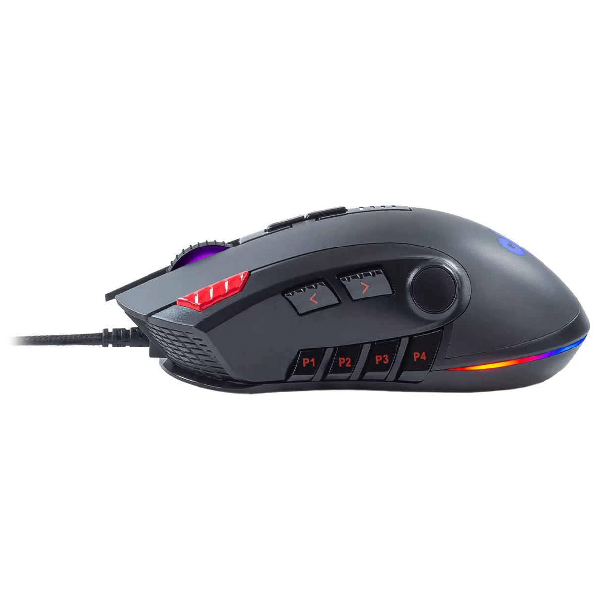 Cosmic Byte Equinox Gamma Wired Gaming Mouse, Pixart PMW3389 Sensor, Adjustable Weights, Spectra RGB with Software