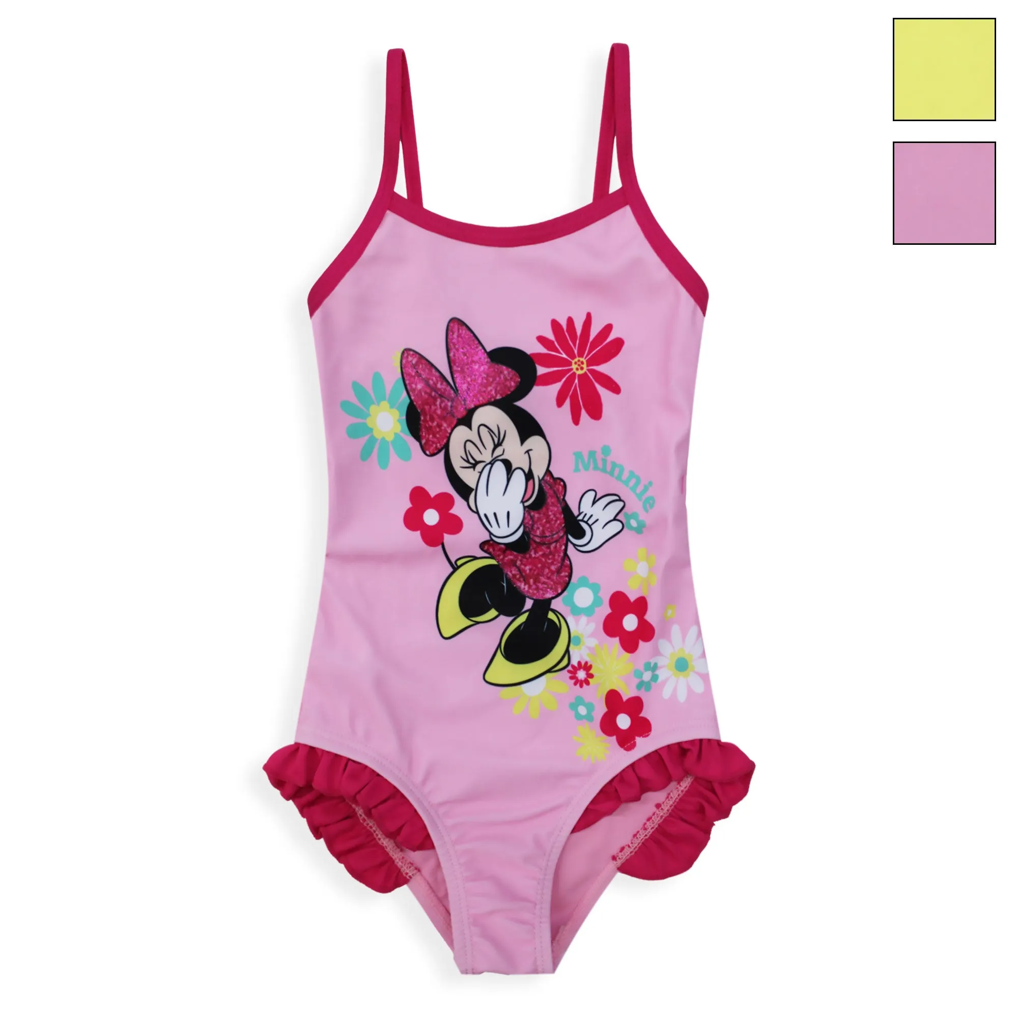 Costume da bagno intero mare per bambina Disney Minnie Mouse con volant 6659