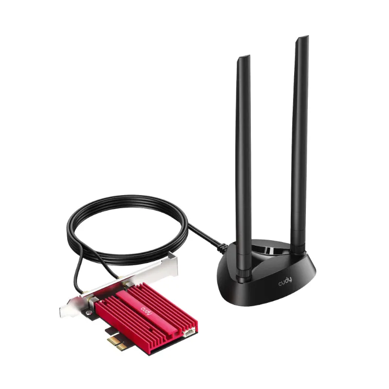 Cudy 3000Mbps Wifi 6   Bt 5.0 Pci-E Adapter