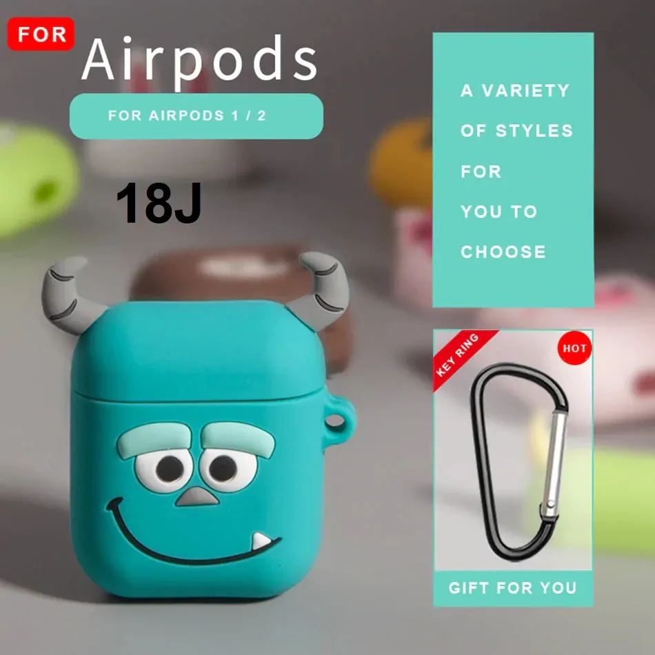 Cute  Cartoon Silicone Airpods Case