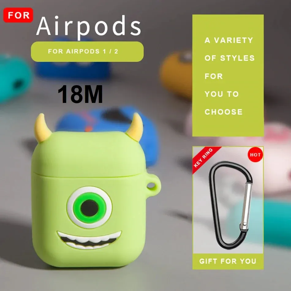 Cute  Cartoon Silicone Airpods Case