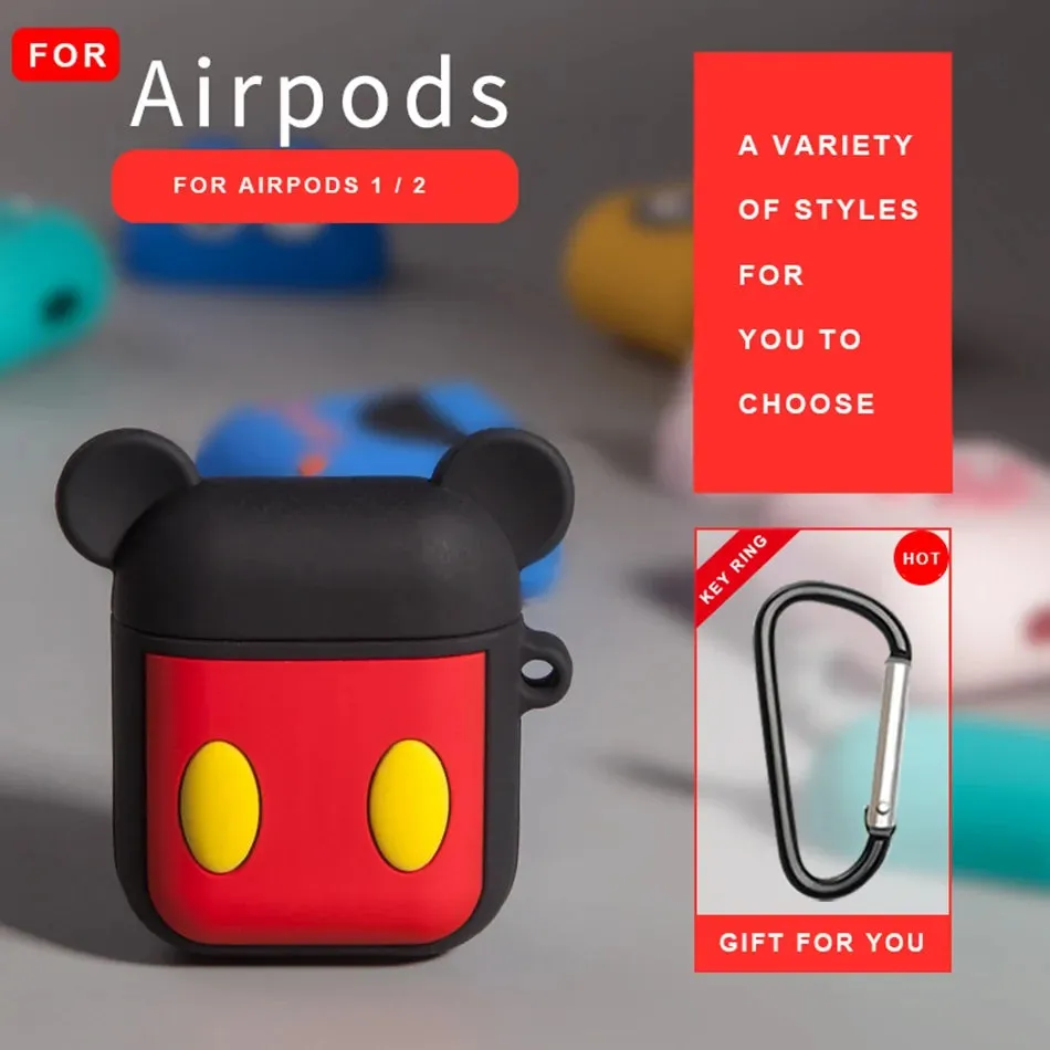 Cute  Cartoon Silicone Airpods Case