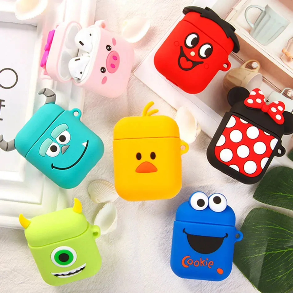 Cute  Cartoon Silicone Airpods Case