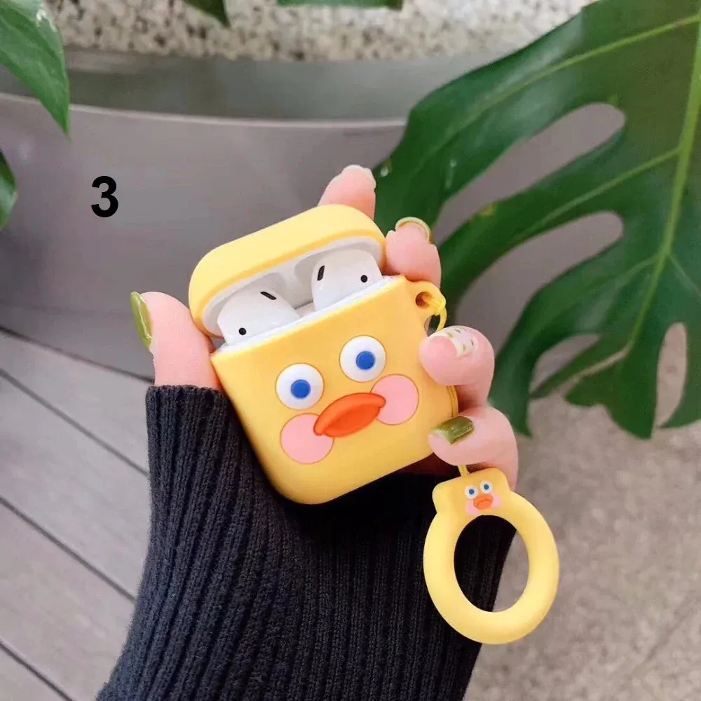 Cute  Cartoon Silicone Airpods Case