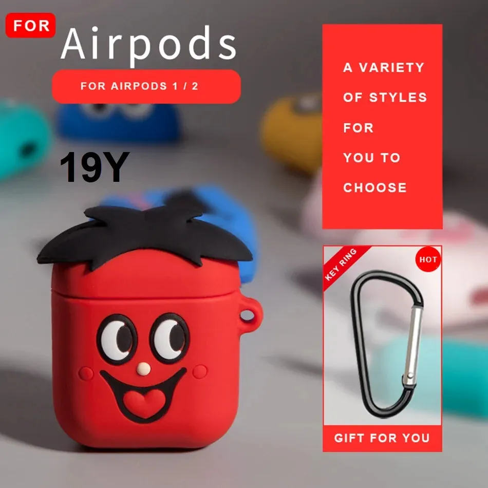 Cute  Cartoon Silicone Airpods Case