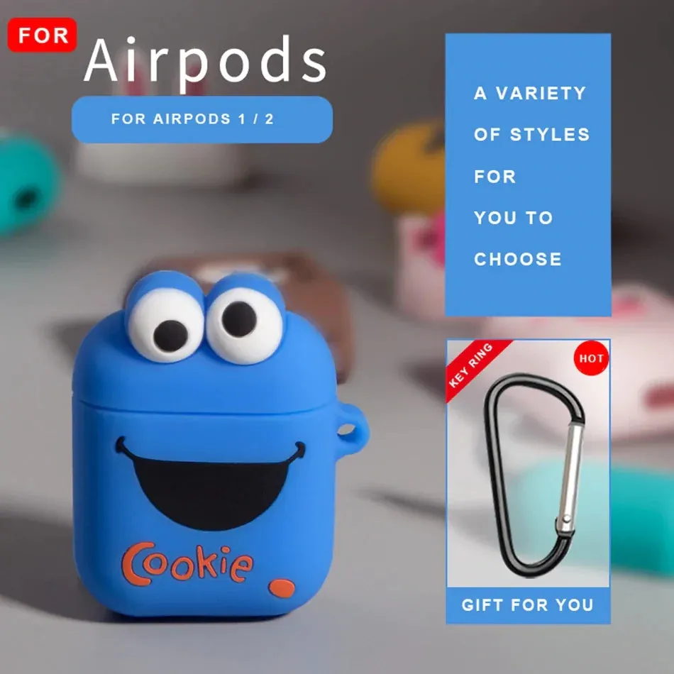 Cute  Cartoon Silicone Airpods Case