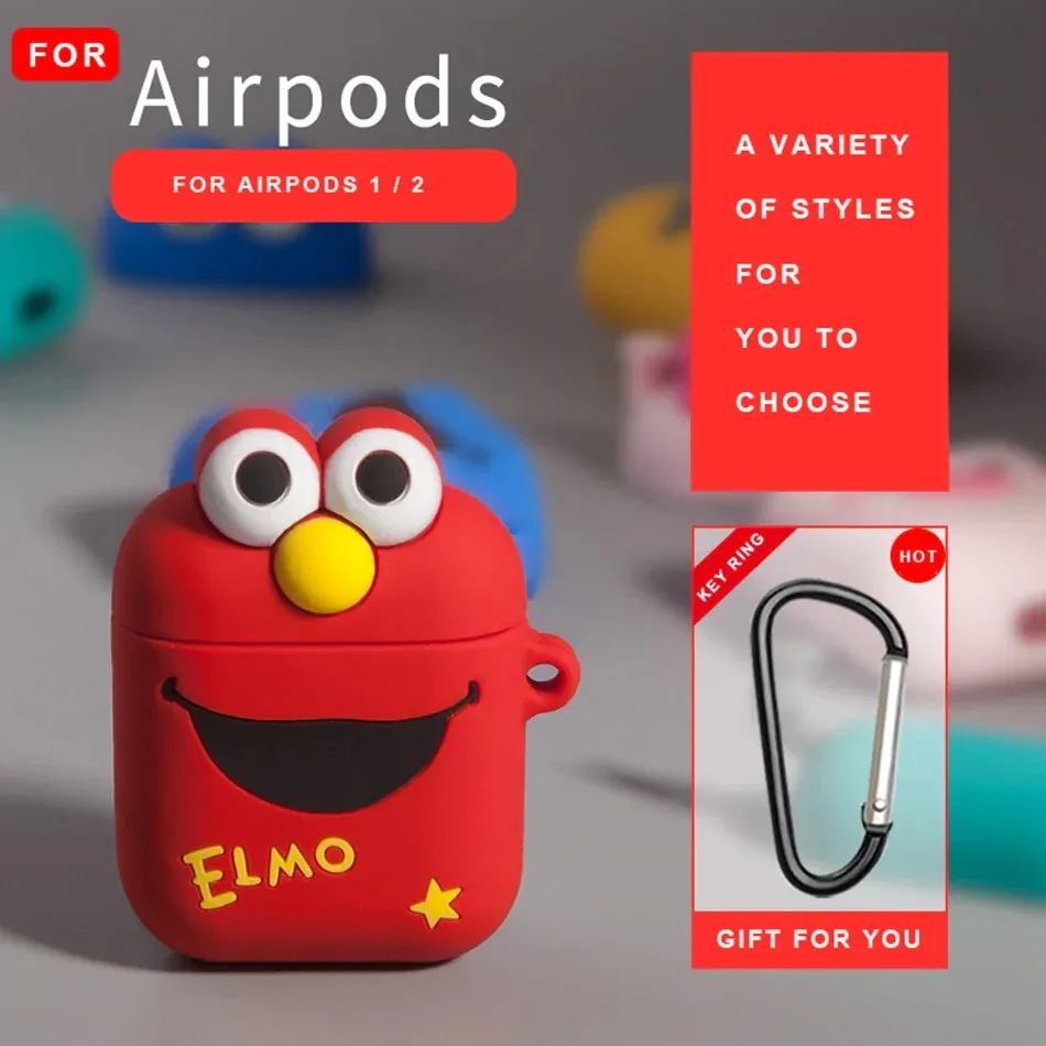 Cute  Cartoon Silicone Airpods Case