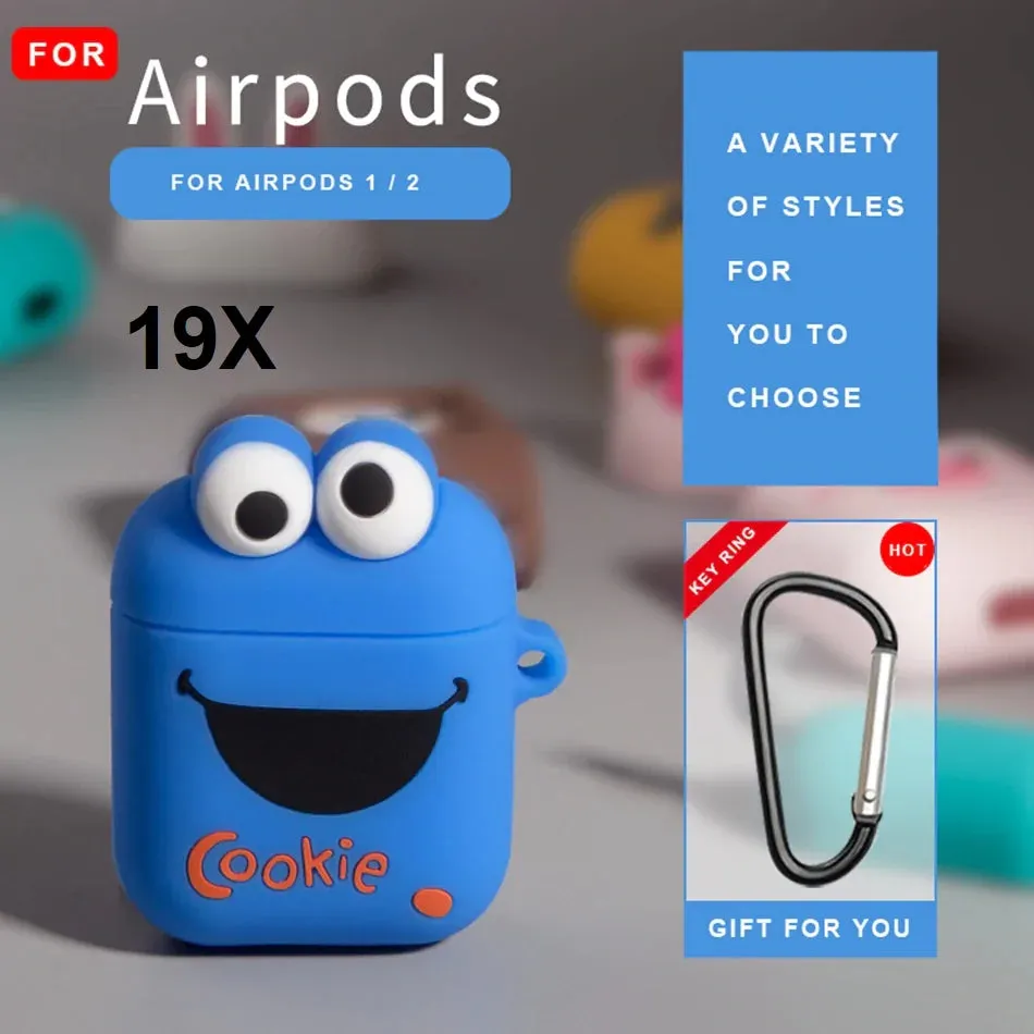 Cute  Cartoon Silicone Airpods Case