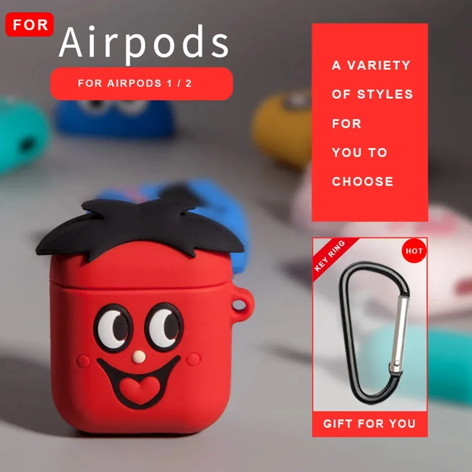 Cute  Cartoon Silicone Airpods Case