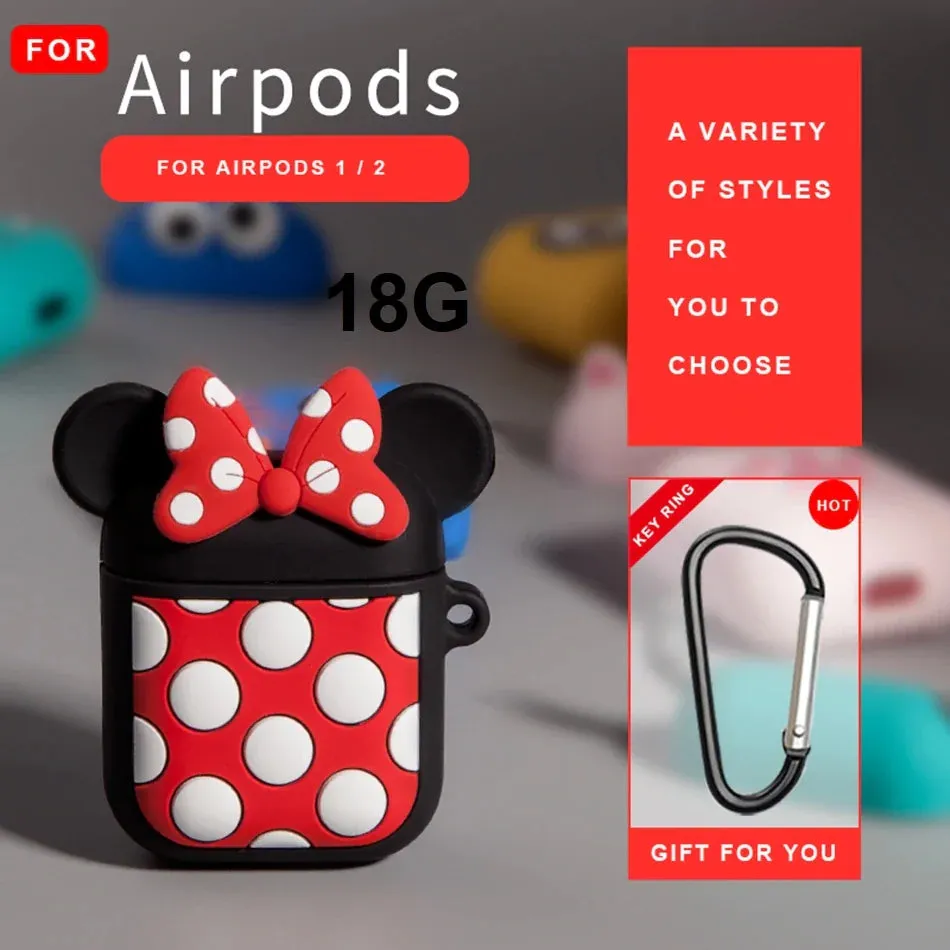 Cute  Cartoon Silicone Airpods Case