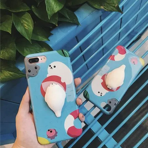 Cute Squishy Animal Case For iPhone