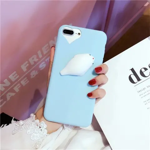 Cute Squishy Animal Case For iPhone